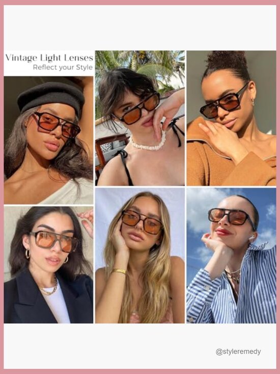 Small Aviator Sunglasses for Women with Small Face Narrow Square Style